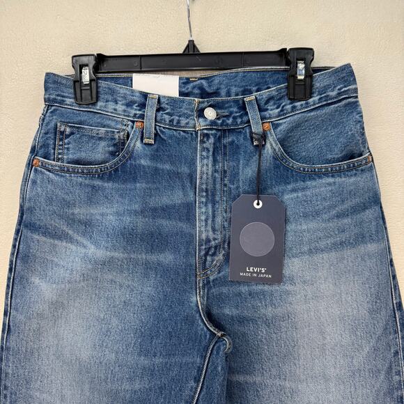 LEVI'S MADE IN JAPAN WOMEN'S 28X27 MEDIUM WASH COLUMN JEANS MIJ MOSHO A58880001 - Picture 2 of 8